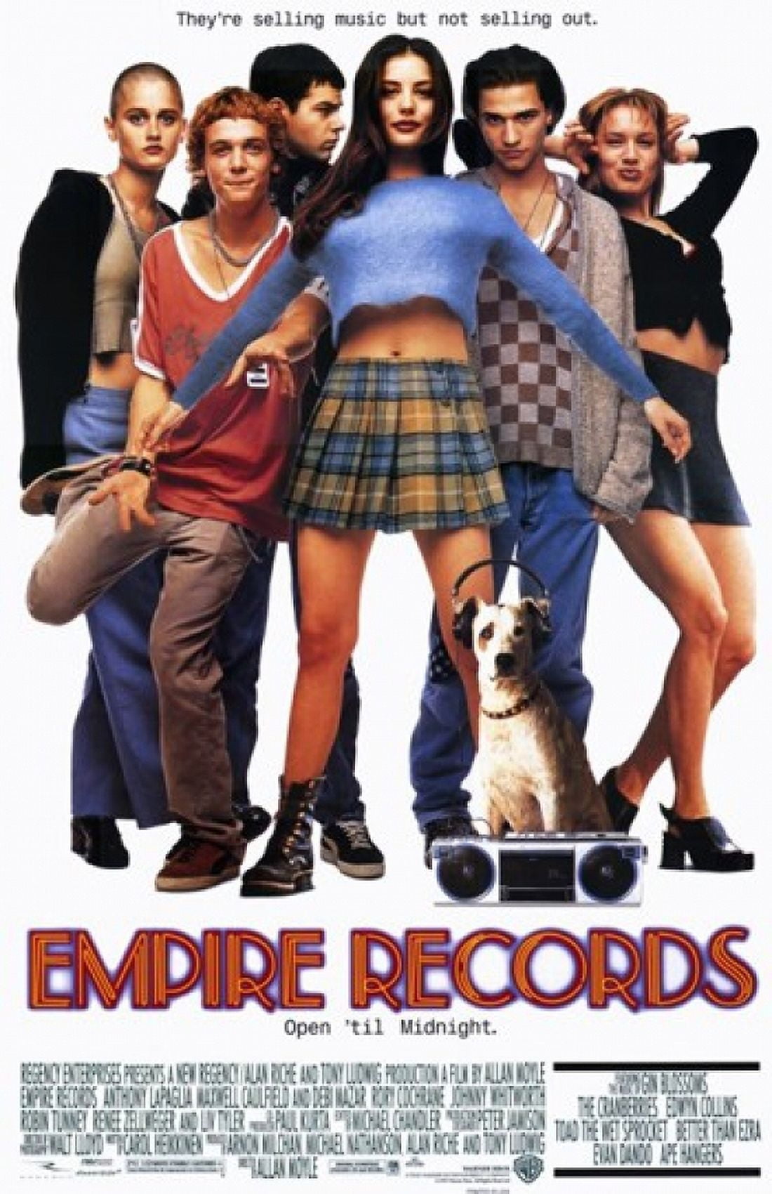 Empire Records Movie Poster 11x17 print featuring vibrant design.
