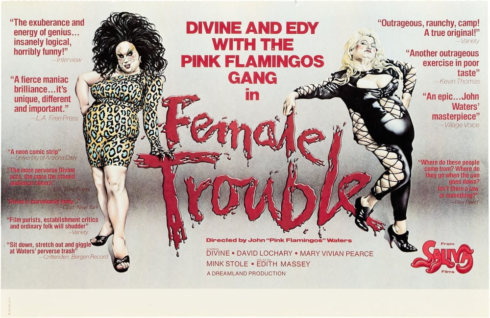 Female Trouble Movie Masterprint Poster featuring Edith Massey.