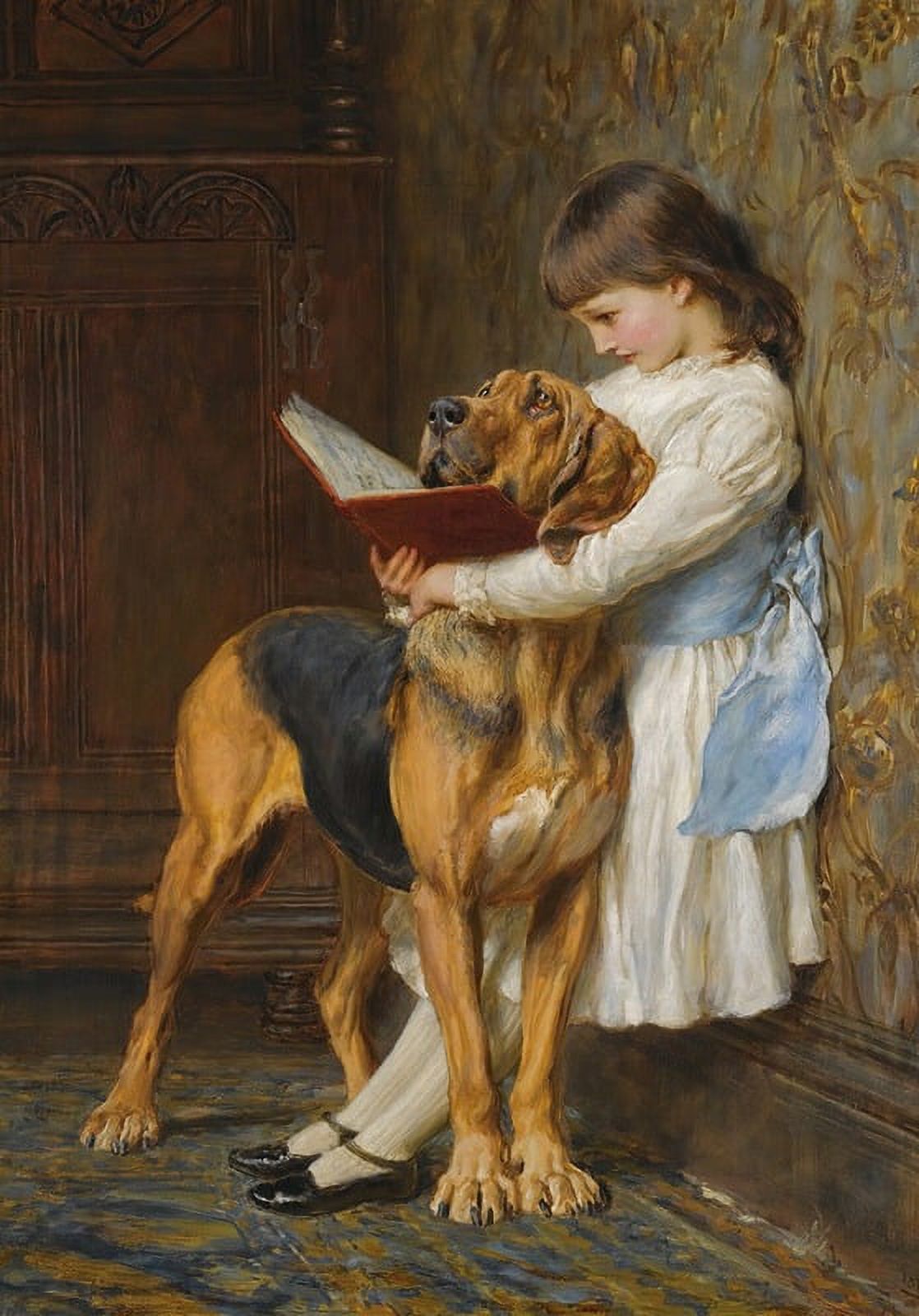 Compulsory Education art print by Briton Riviere, available in multiple sizes.