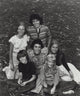 The Brady Bunch cast photo print featuring iconic television characters.