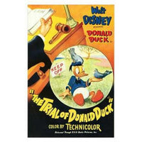 Trial of Donald Duck Movie Poster 11x17 print featuring Donald Duck in a courtroom scene.