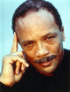 Close-up portrait photo print of Quincy Jones, showcasing musical legacy.