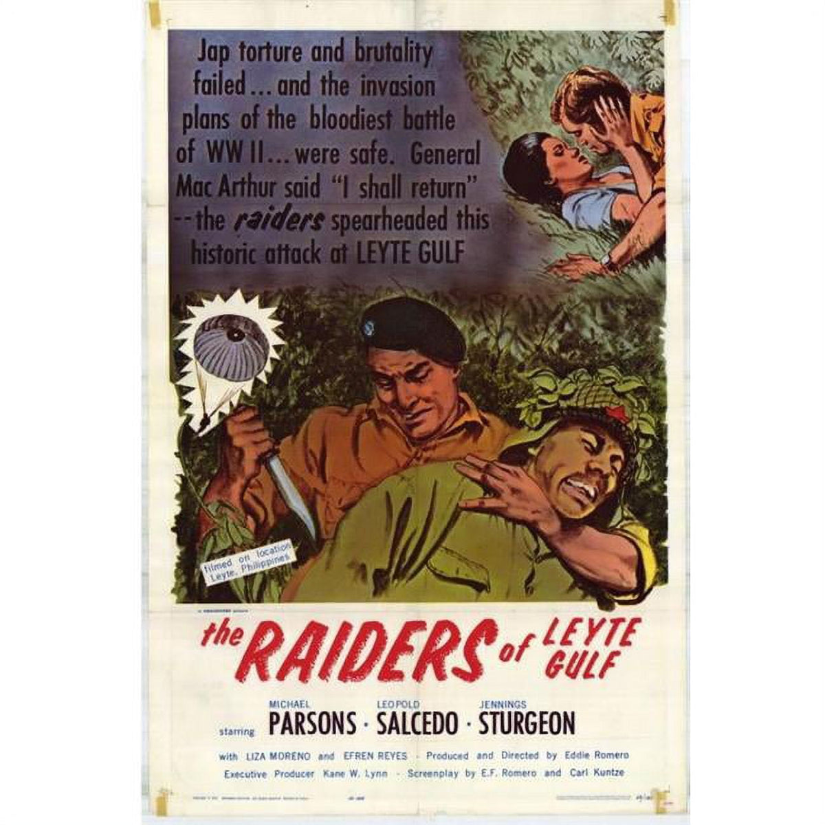 Raiders of Leyte Gulf Movie Poster Print 27x40