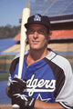Michael Bolton in Dodgers uniform holding bat photo print 8x10