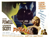 Pitfall Movie Masterprint Poster featuring Dick Powell and Lizabeth Scott (14x11)