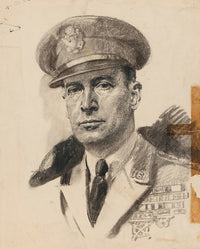 Douglas MacArthur historical poster print by Samuel Johnson Woolf.