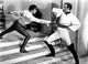 The Mark of Zorro movie poster print featuring Tyrone Power and Basil Rathbone.