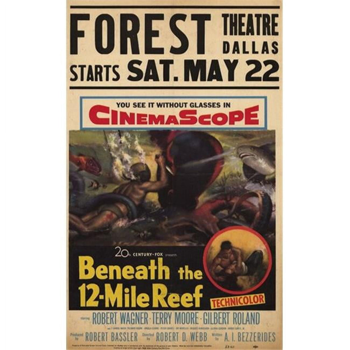 Beneath the 12 Mile Reef Movie Poster 11x17 Print