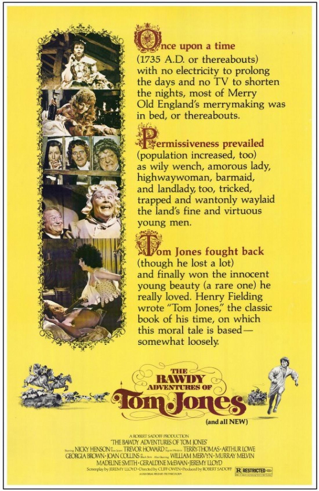 The Bawdy Adventures of Tom Jones movie poster 11x17 print