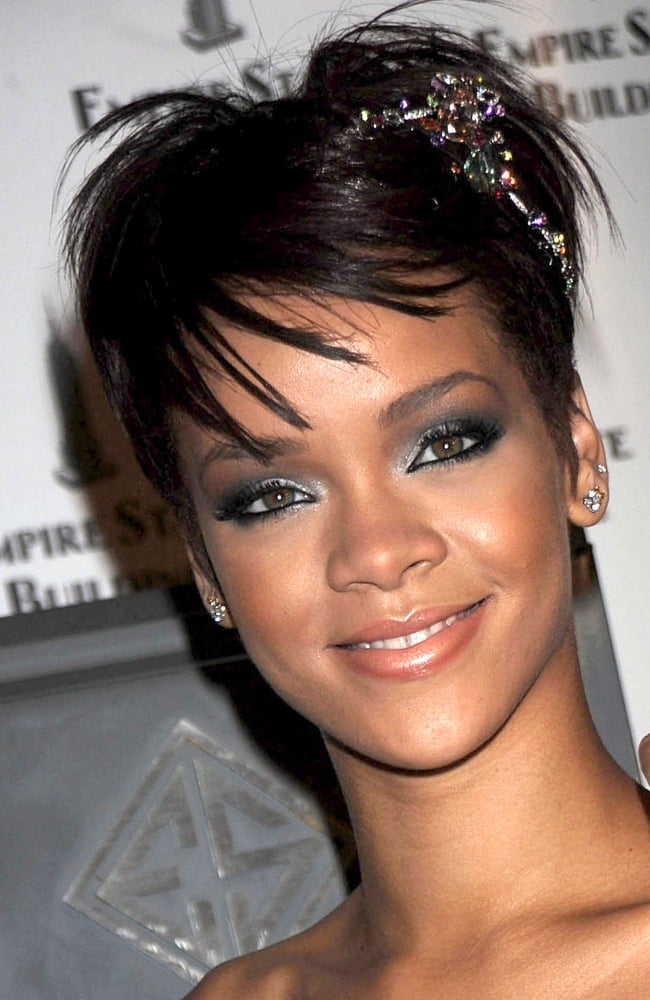 Rihanna at Empire State Building lighting event photo print