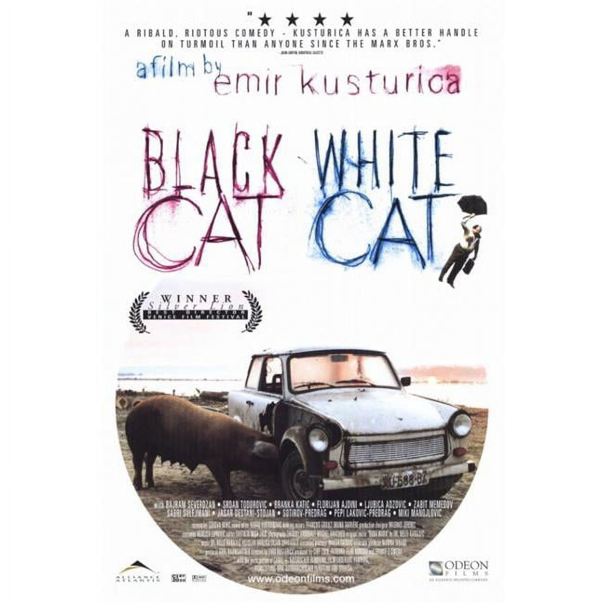 Black Cat White Cat Movie Poster Print - 27x40 inches
