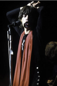Mick Jagger performing live on stage photo print from The Rolling Stones.