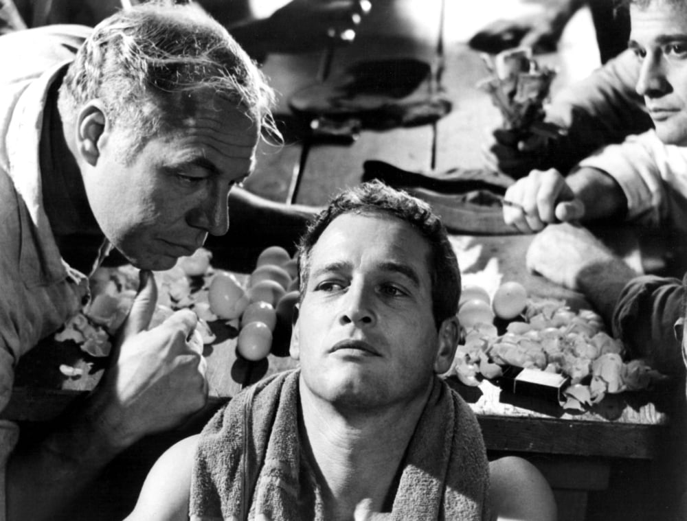 Cool Hand Luke photo print showcasing iconic movie scene.