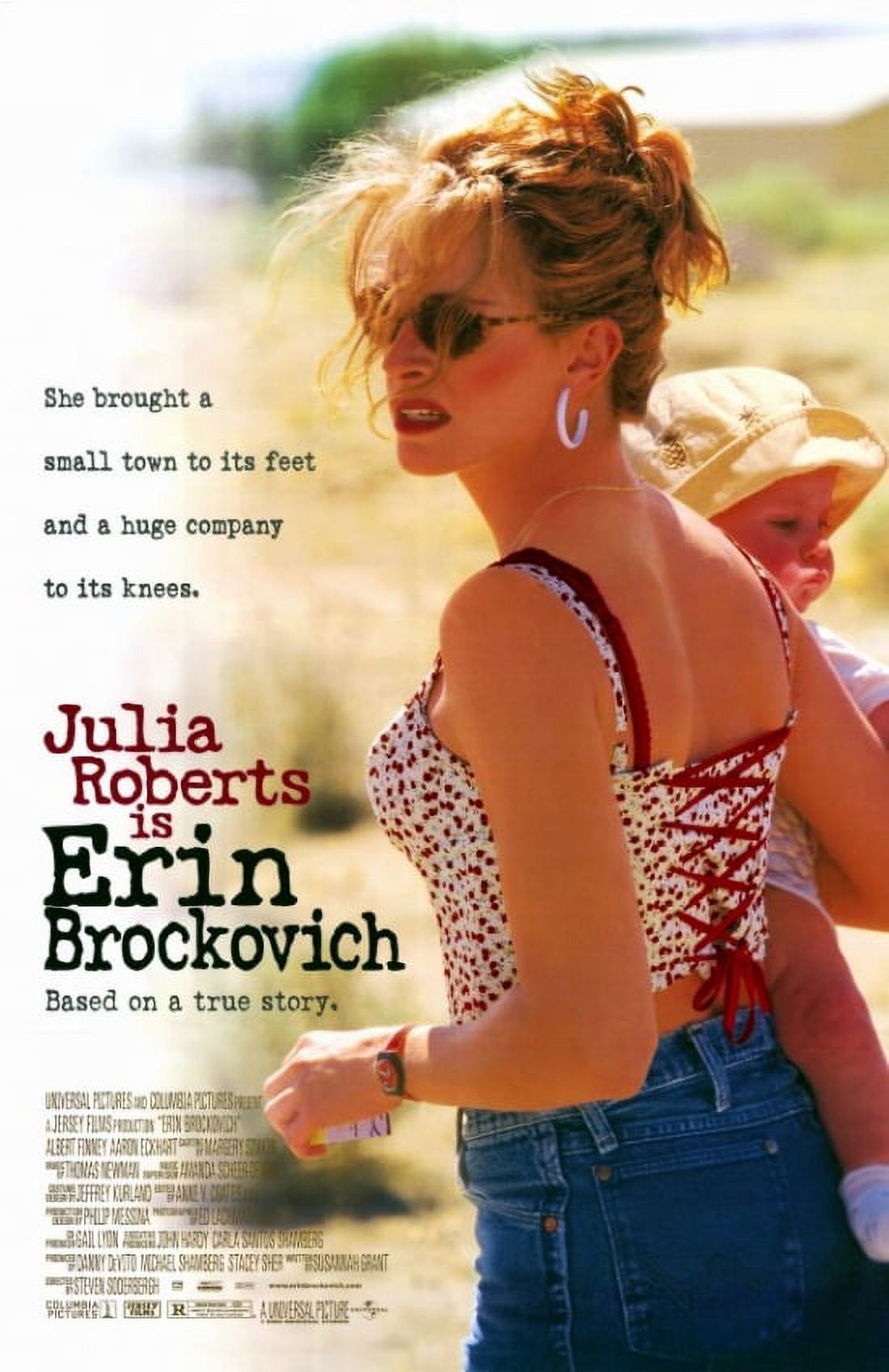 Erin Brockovich movie poster 11x17 print showcasing the film's powerful story.