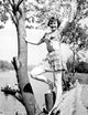Audrey Hepburn Black and White Tree Photo Print