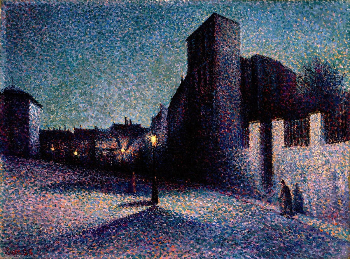 Rue Ravignan Paris poster print by Maximilien Luce, 1893.