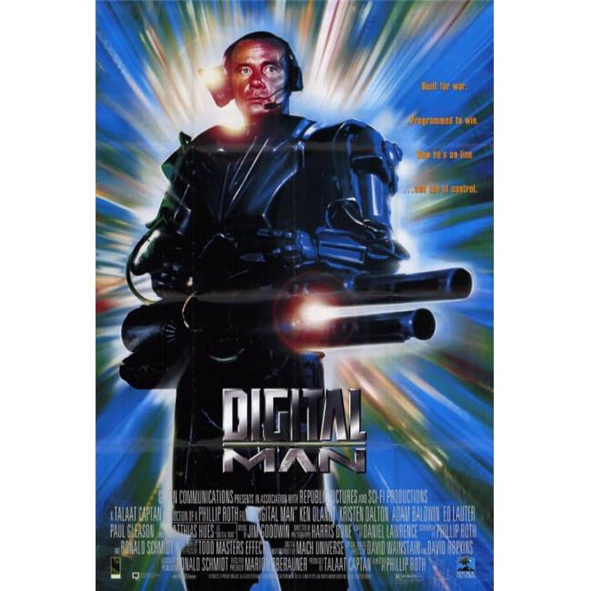 Digital Man Movie Poster Print 27x40 showcasing modern cinema design.
