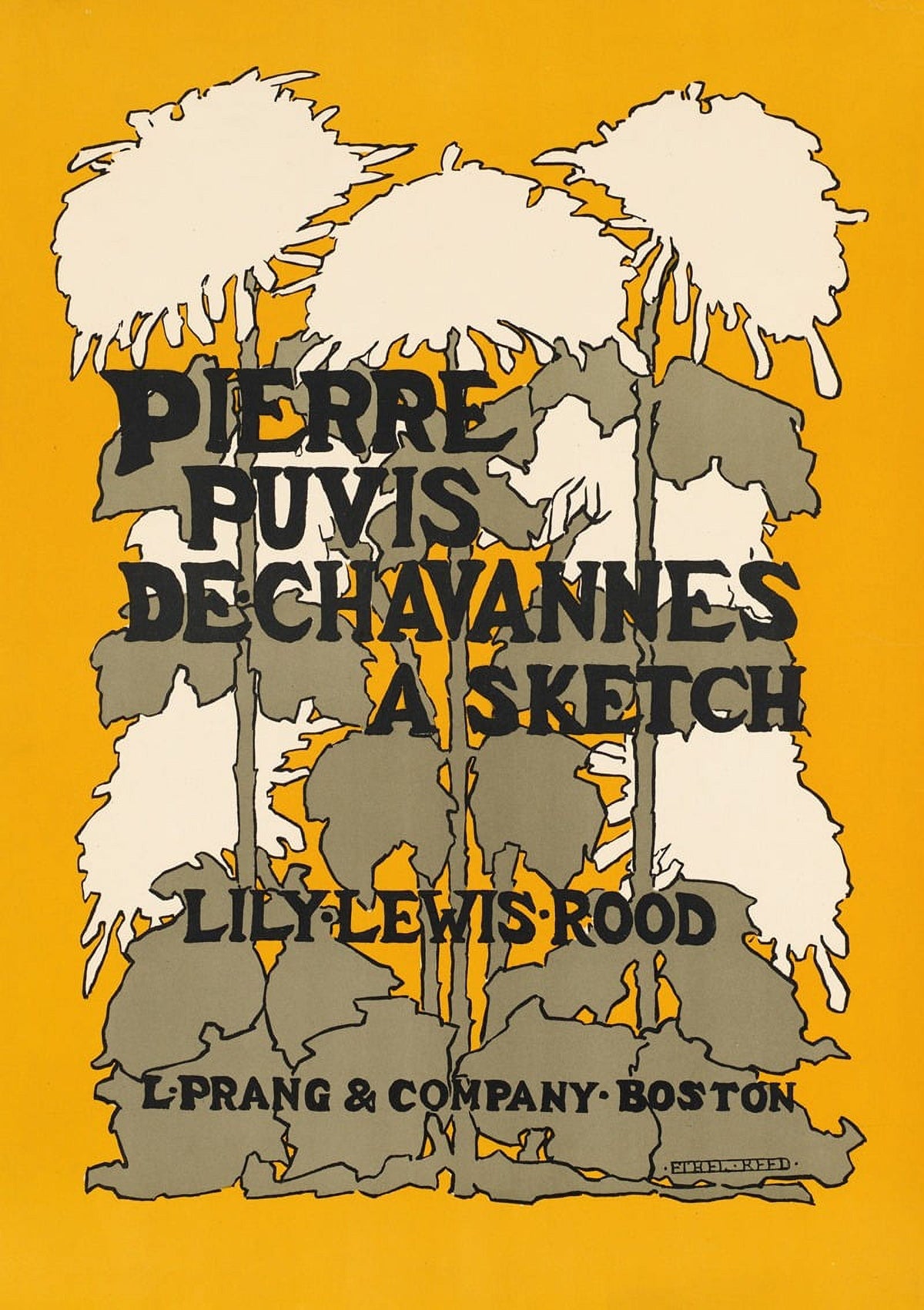 Lily Lewis Rood sketch poster print by Ethel Reed, 1895