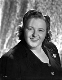 Black and white close-up portrait photo print of Kate Smith