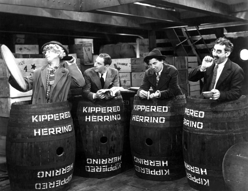 Monkey Business movie poster featuring the Marx Brothers (1931)