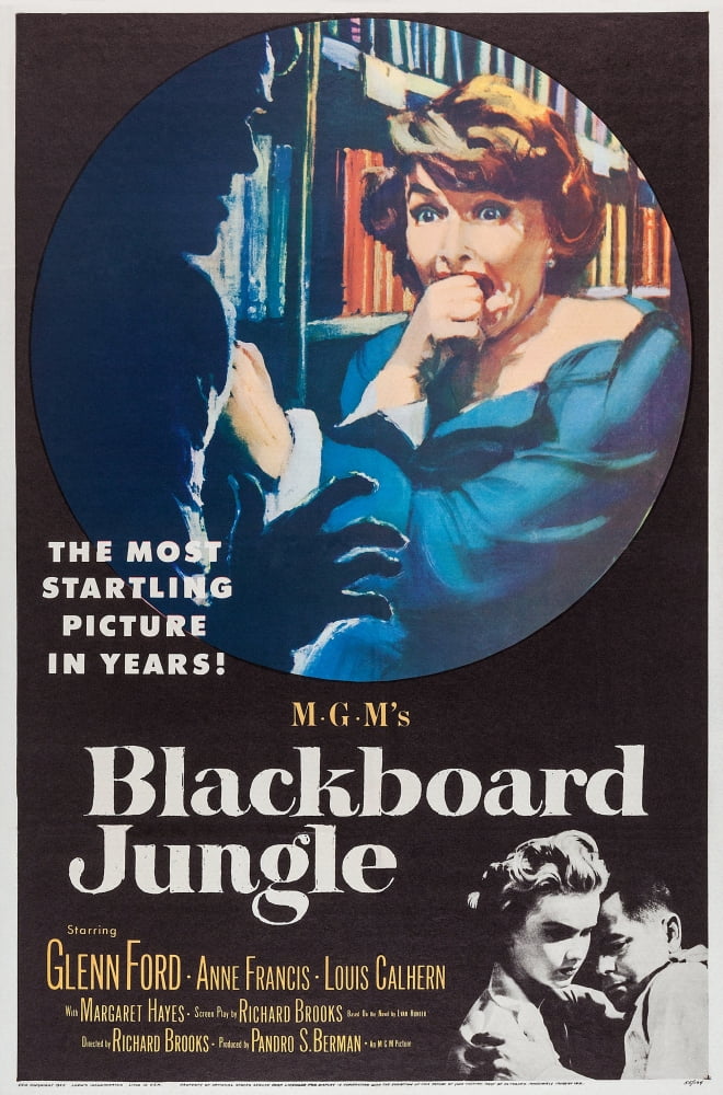 Blackboard Jungle Movie Masterprint Poster featuring Anne Francis and Glenn Ford