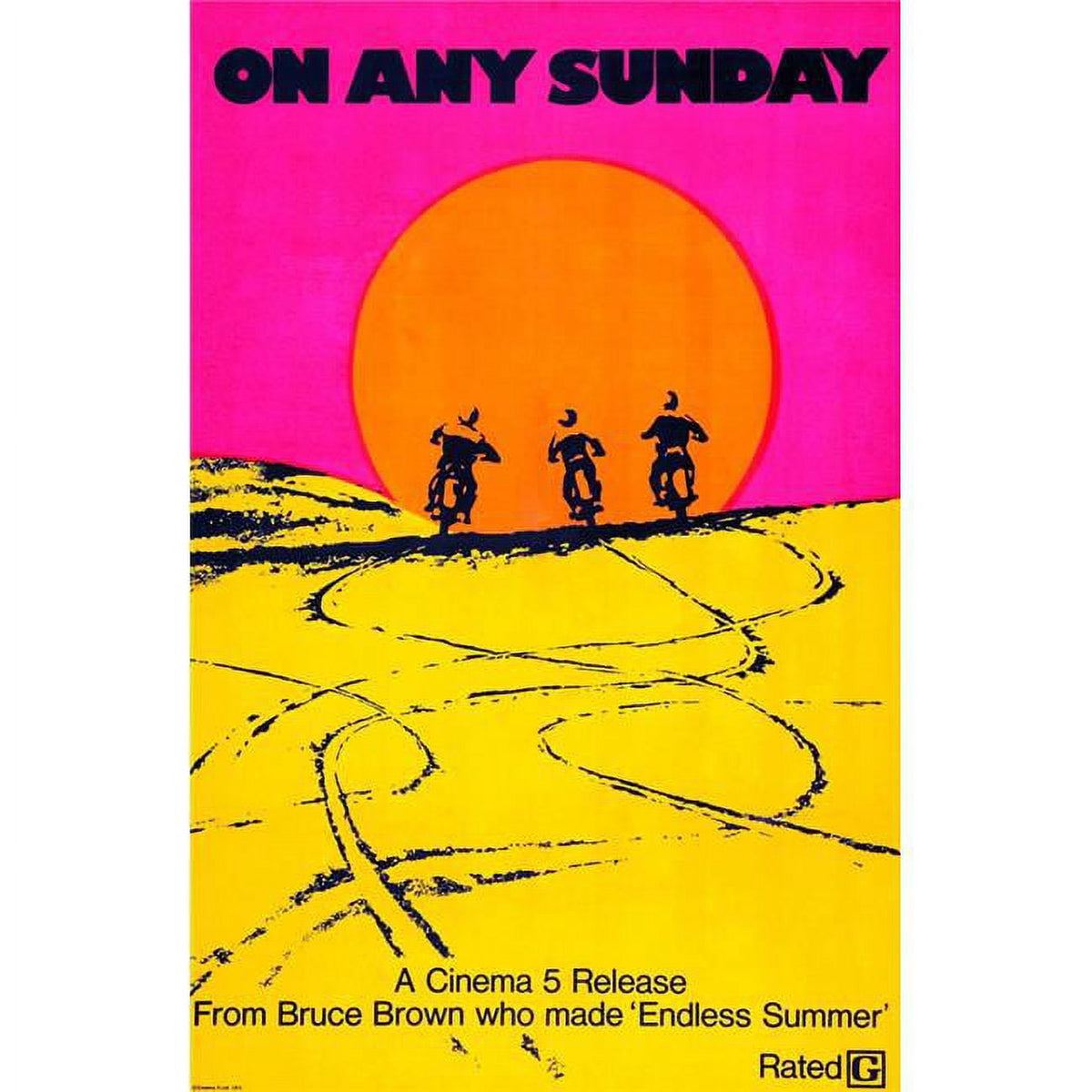 On Any Sunday movie poster masterprint, 11x17 size.