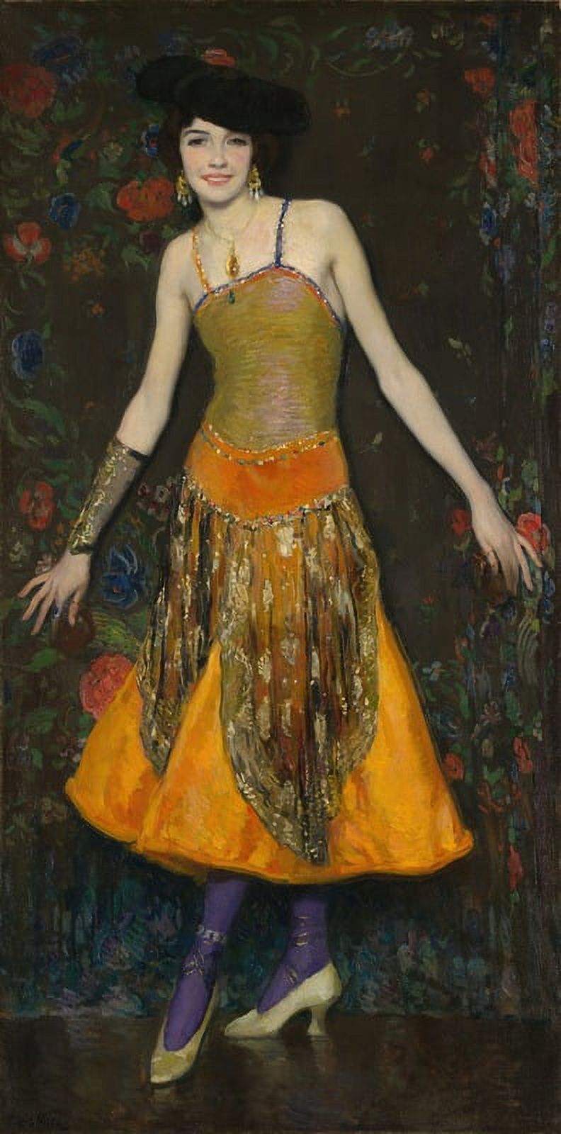 Jeanne Cartier Poster Print by Francis Luis Mora showcasing elegance.