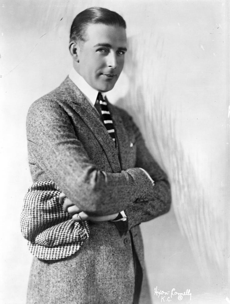 Wallace Reid portrait photo print, classic cinema art.