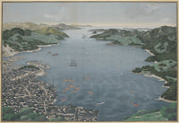 Nagasaki Harbor scenic poster print showcasing coastal beauty.