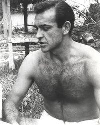 Sean Connery shirtless photo print, iconic film star