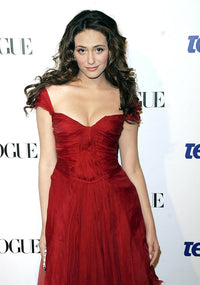 Emmy Rossum arrives at Teen Vogue Young Hollywood Party - Photo Print