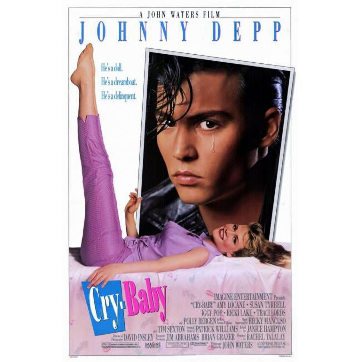 Cry-Baby Movie Poster 11x17 Print featuring iconic imagery from the film.
