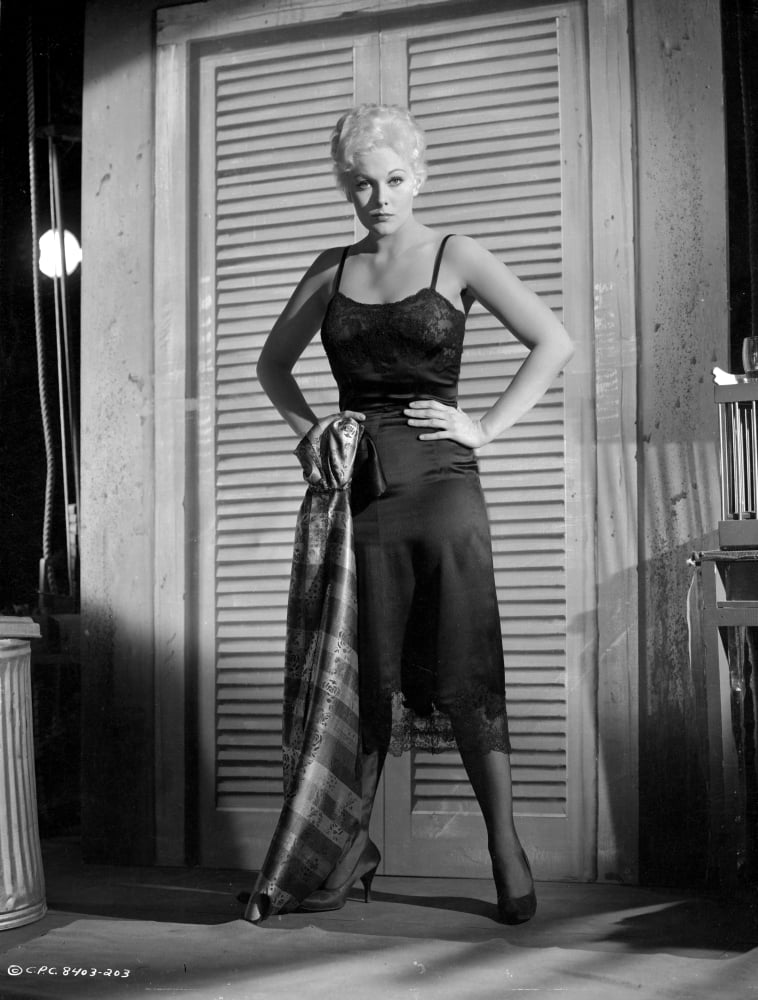 Kim Novak elegant black and white portrait photo print