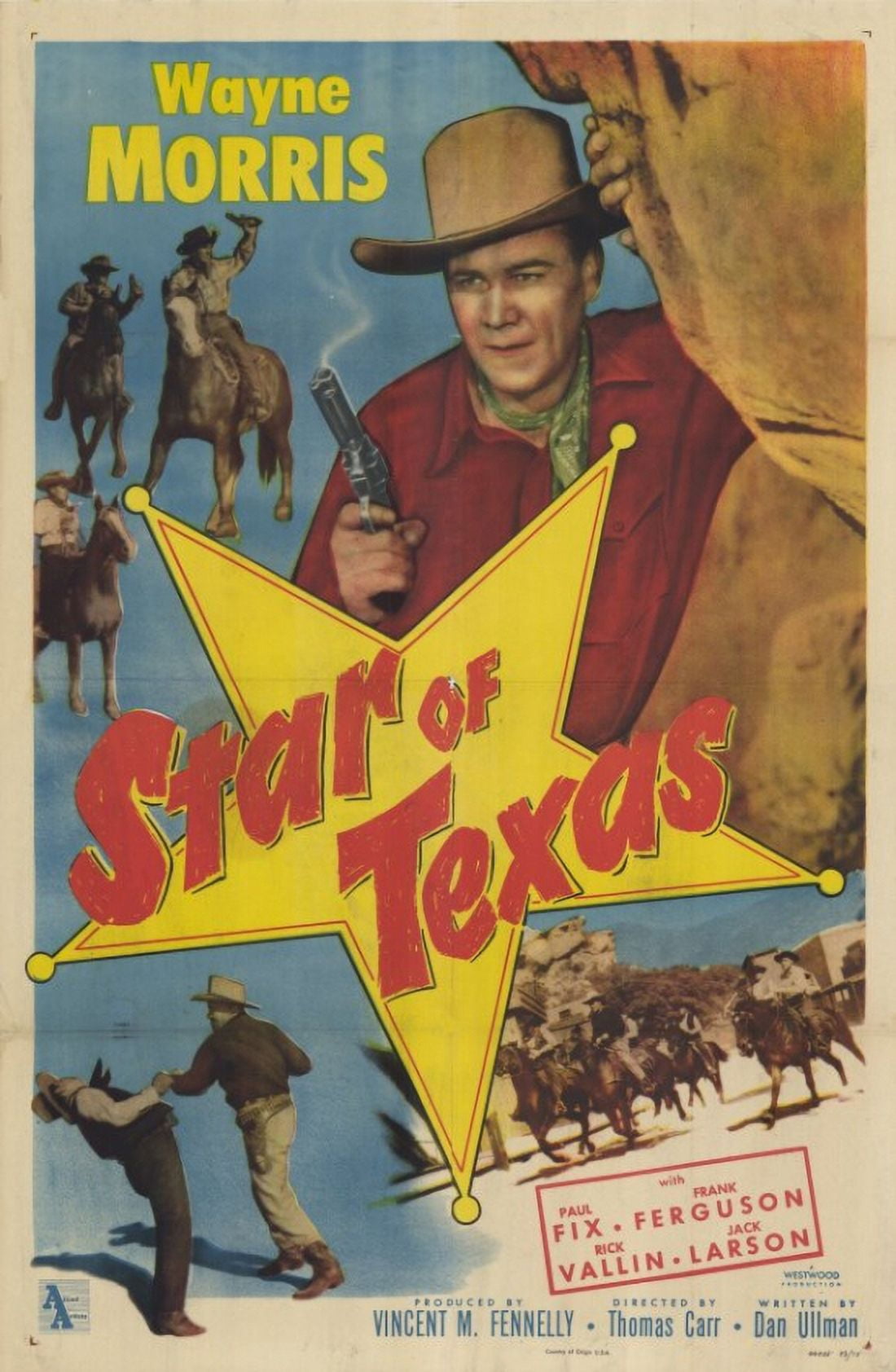 Star of Texas movie poster - 11x17 print showcasing vibrant Texas spirit.