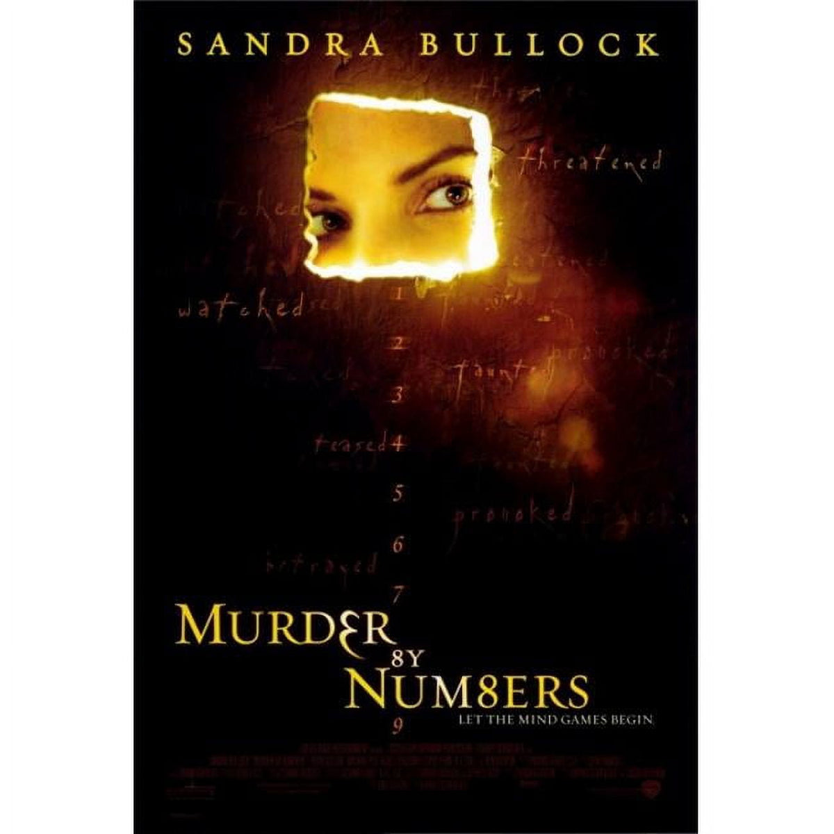 Murder by Numbers movie poster print showcasing dramatic visuals.