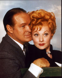 Bob Hope posed with Lucille Ball classic photo print.