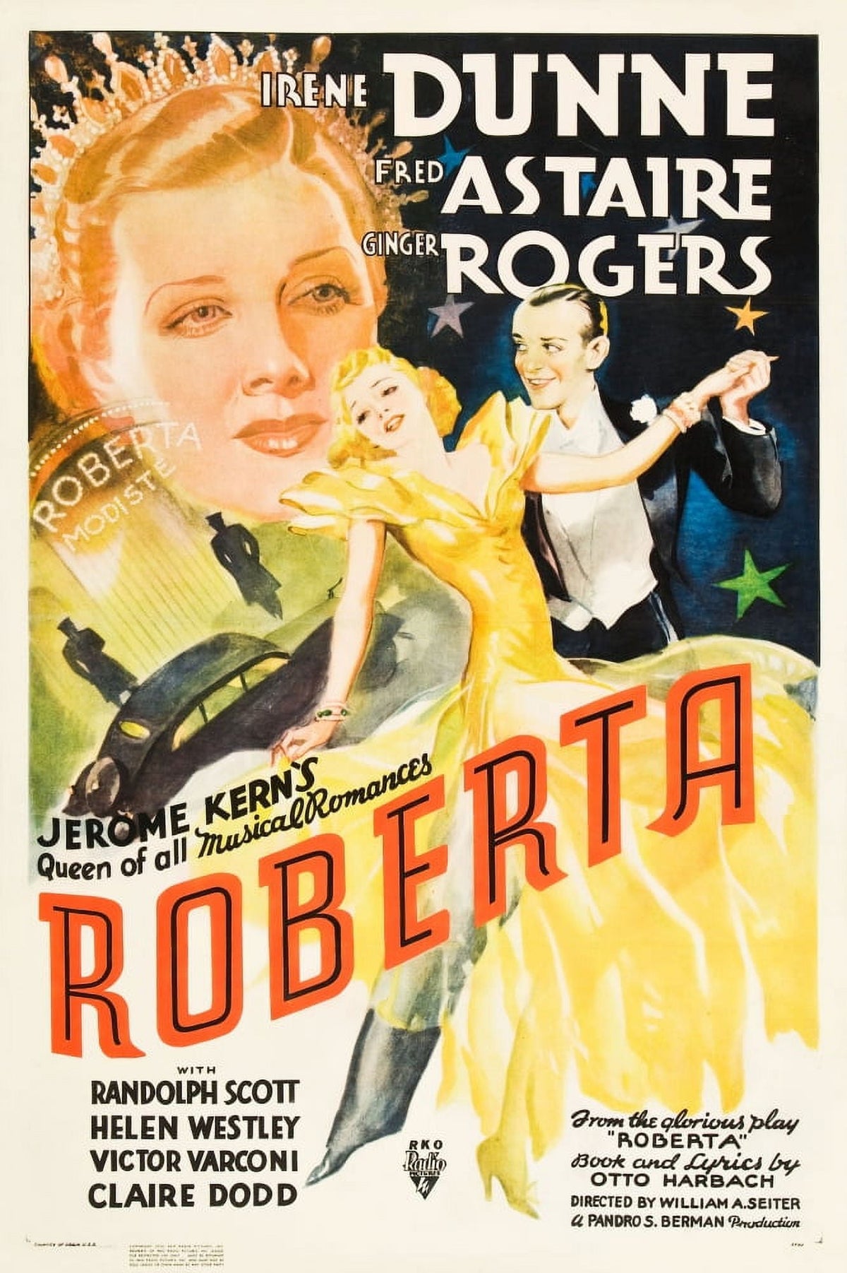 Ginger Rogers and Fred Astaire 1935 Movie Poster Masterprint