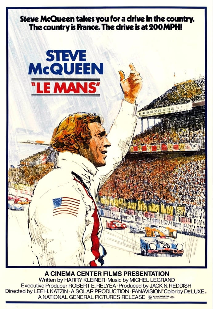Le Mans Movie Poster featuring Steve McQueen - 8x10