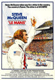 Le Mans Movie Masterprint Poster featuring Steve McQueen in action.