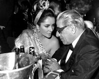 Elizabeth Taylor and Aristotle Onassis iconic photo print