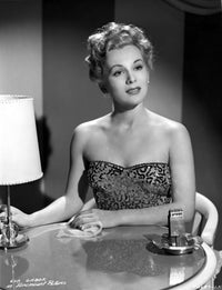 Eva Gabor sitting on a chair photo print, vintage celebrity art