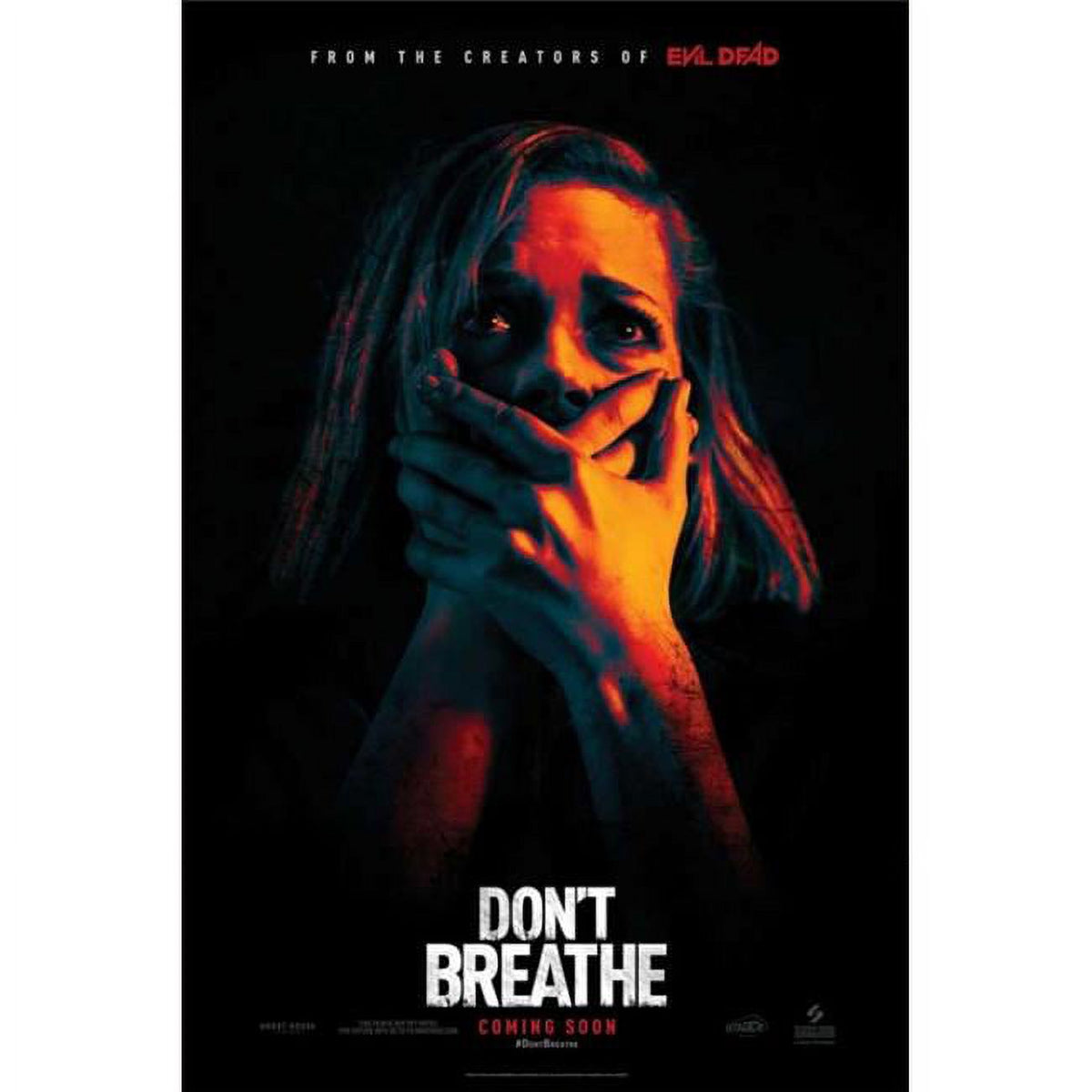 Don't Breathe Movie Poster - 11x17 Print featuring thrilling horror imagery.