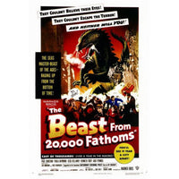 The Beast from 20,000 Fathoms movie poster print - classic science fiction art.