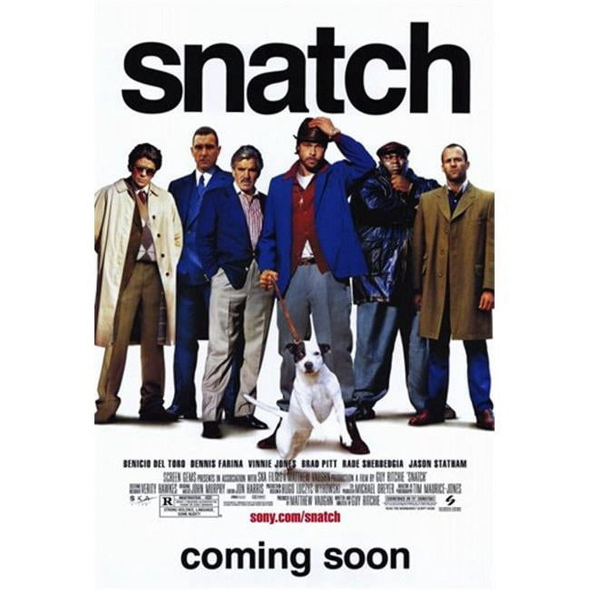 Snatch Movie Poster 11x17 Print featuring iconic film imagery.
