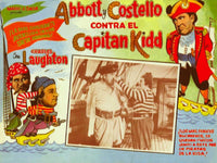 Meet Captain Kidd Movie Poster featuring Bud Lou and Charles Laughton - Abbott and Costello 1952