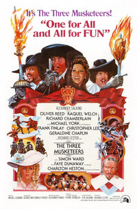 The Three Musketeers movie poster masterprint featuring classic cinematic characters.