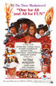 The Three Musketeers movie poster masterprint featuring classic cinematic characters.