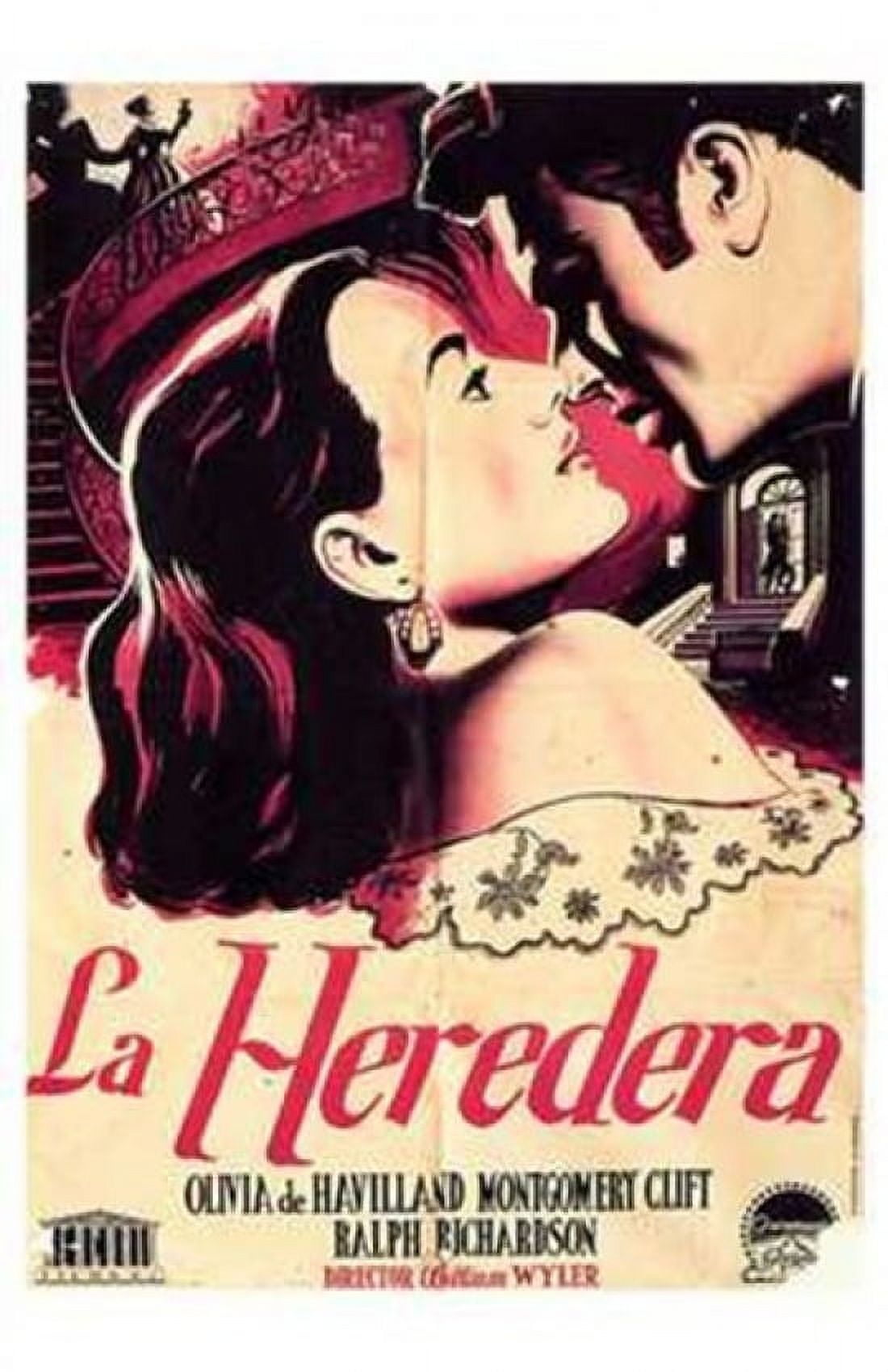'The Heiress' Movie Poster - 11x17 Print showcasing classic cinema.