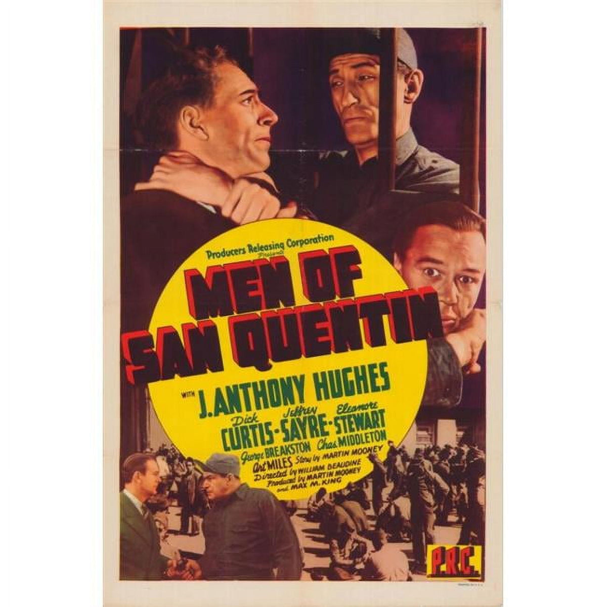 Men of San Quentin Movie Poster Print 27x40