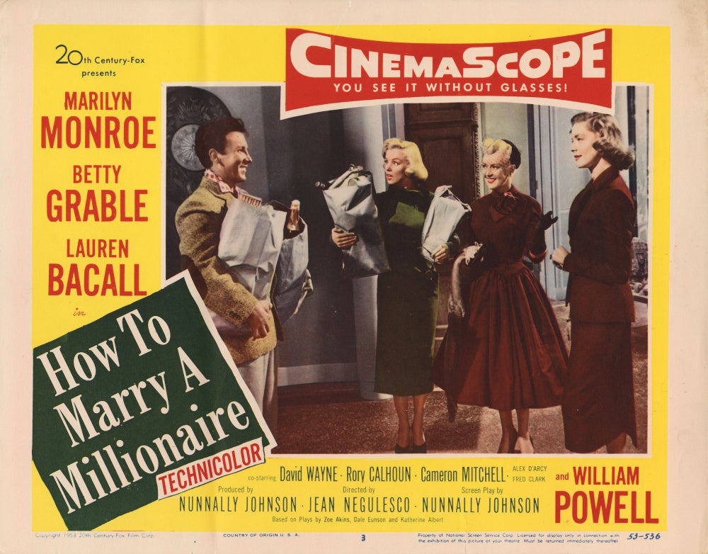 How to Marry A Millionaire movie poster print - vintage film art